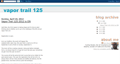 Desktop Screenshot of blog.vaportrail125.com